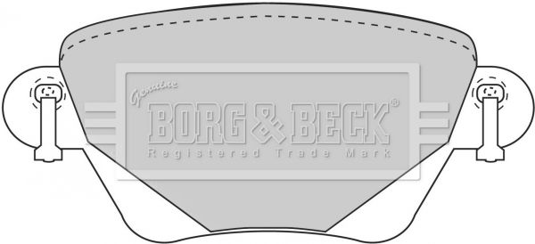 BORG & BECK Комплект тормозных колодок, дисковый тормоз BBP1707